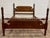 Wood Vintage Full Size Duncan Phyfe Style Traditional Low Poster Bed For Sale - Image 7 of 11
