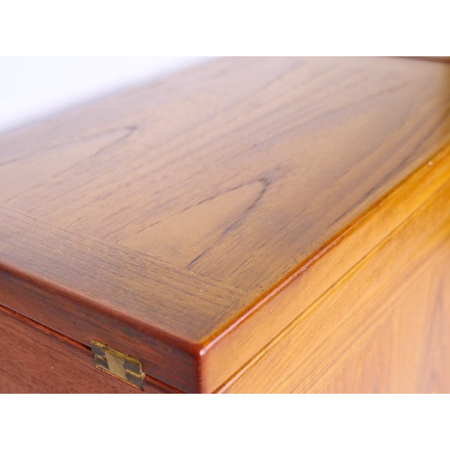 Mid-Century Folding Teak Bar Cabinet by Reno Wahl Iversen for Skovby, 1960s For Sale - Image 11 of 18