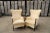 1980s Set of Wing Armchairs by Umberto Asnago for Giorgetti For Sale - Image 5 of 8
