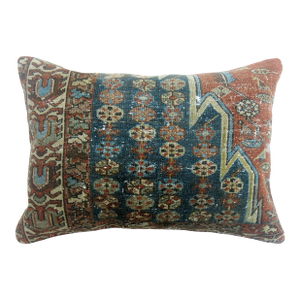 Antique Zabihi Collection Persian Mazlagan Rug Pillow