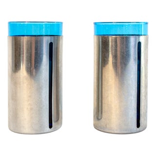 Pewter-Coated Glasses, 1970s, Set of 2 For Sale