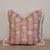 Penny Morrison Killi Pink Floral Single Pillow With Brush Fringe For Sale - Image 4 of 7
