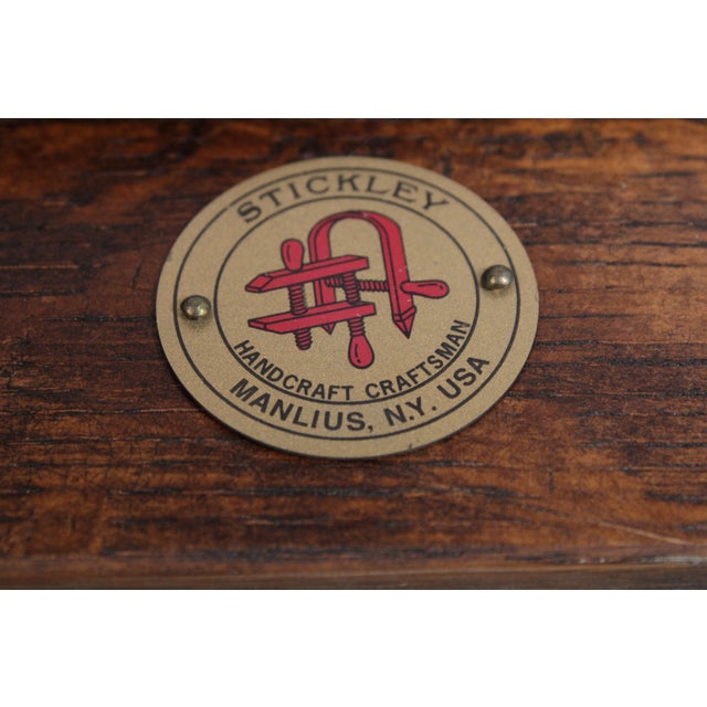 Set of 8 Stickley Mission Oak Dining Room Chairs For Sale - Image 16 of 18