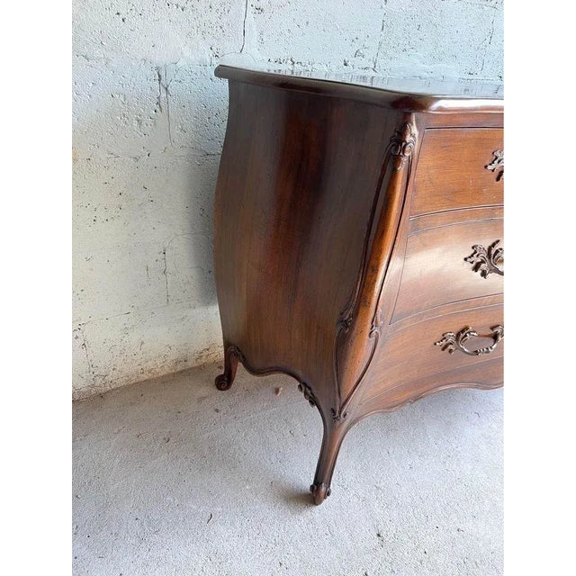 Early 20th Century Vintage French Provincial Louis XV Style Fruitwood Bureau Dresser For Sale - Image 10 of 12