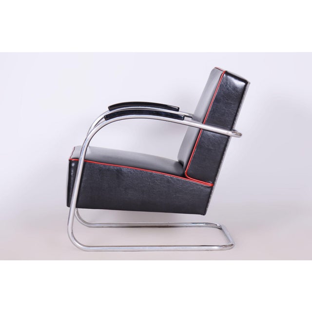 Metal Bauhaus FN21 Armchairs in Leather by Mücke-Melder for Up Závody, Czech, 1930s, Set of 2 For Sale - Image 7 of 17
