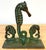 Arts & Crafts Bronze Seahorse Bookends, Attributed to E.T. Hurley, c.1920 For Sale - Image 18 of 18