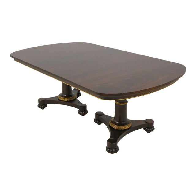 John Widdicomb Neoclassical Mahogany Dining Room Table For Sale