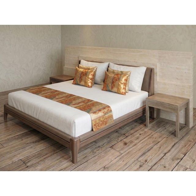 Japanese Ceremonial Silk Bed Runner Set by Renaras, Set of 5 For Sale - Image 4 of 11