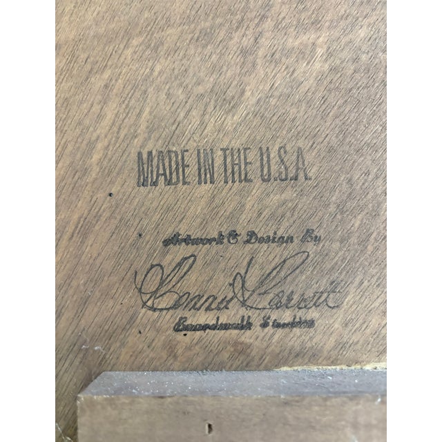 1980s Witch Flying Past the Moon, Oil on Board by Bonnie Barrett For Sale - Image 5 of 7