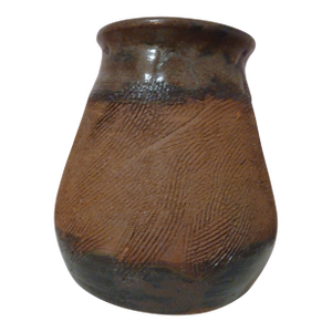Clay and Glazed Vase.