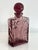 Contemporary Late 20th Century Art Nouveau Mauve Glass Perfume Jar For Sale - Image 3 of 5