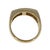 Contemporary Gents Two Tone Gold Diamond Wedding Band, Size 9.5 For Sale - Image 3 of 5