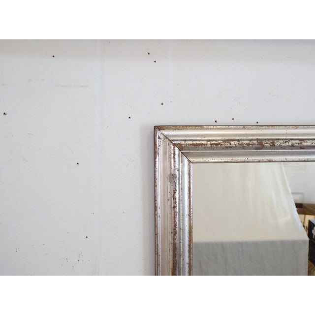 Antique Silverleaf Mirror For Sale - Image 4 of 4