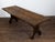 Wood Italian 1800s Walnut Farm Table with Carved Legs, Stretcher and Weathered Patina For Sale - Image 7 of 12