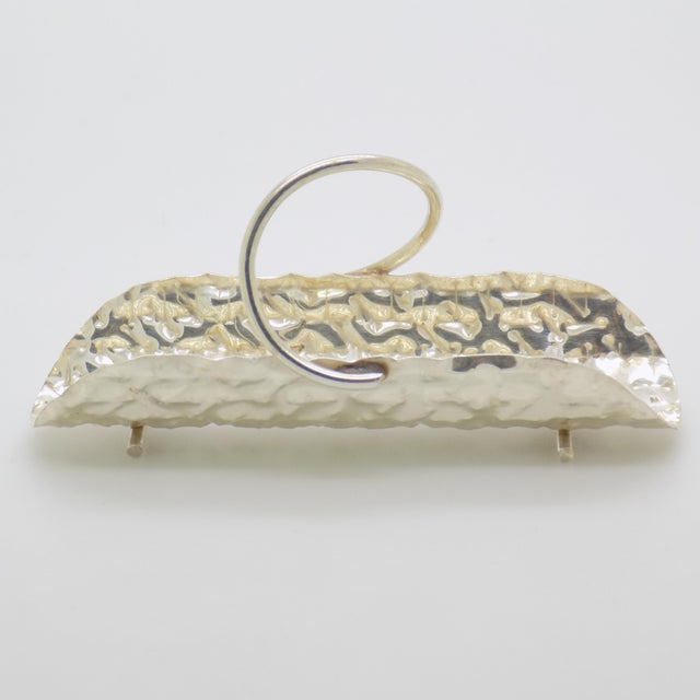 1980s Vintage Italian Handmade Genuine Silver Table Centerpiece Dollhouse Miniature For Sale - Image 5 of 10