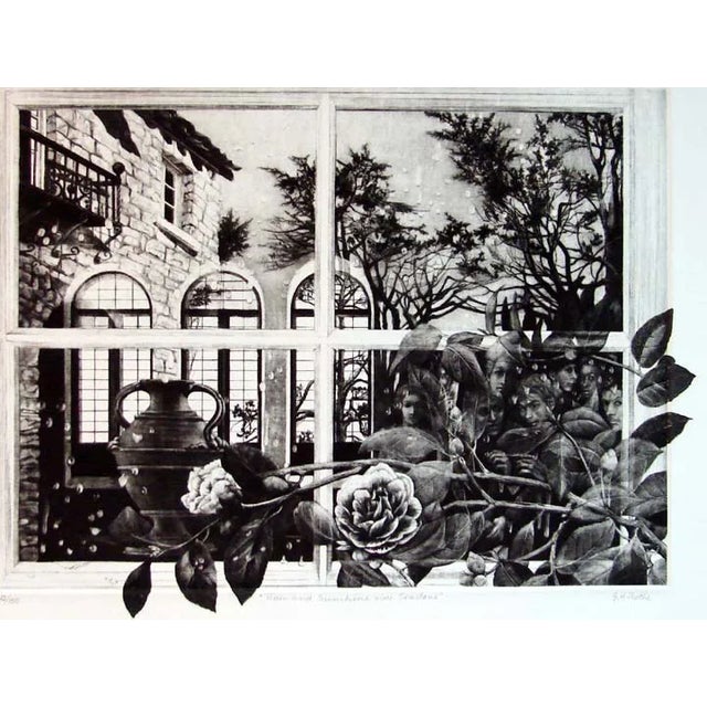 "Rain and Sunshine over Seastone" 1988 Original Limited Edition Mezzotint by G. H. Rothe Hand signed, titled and numbered...