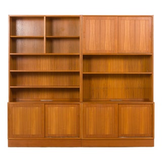 Mid-Century Danish Modular Bookcase in Teak by Poul Hundevad, 1970s For Sale