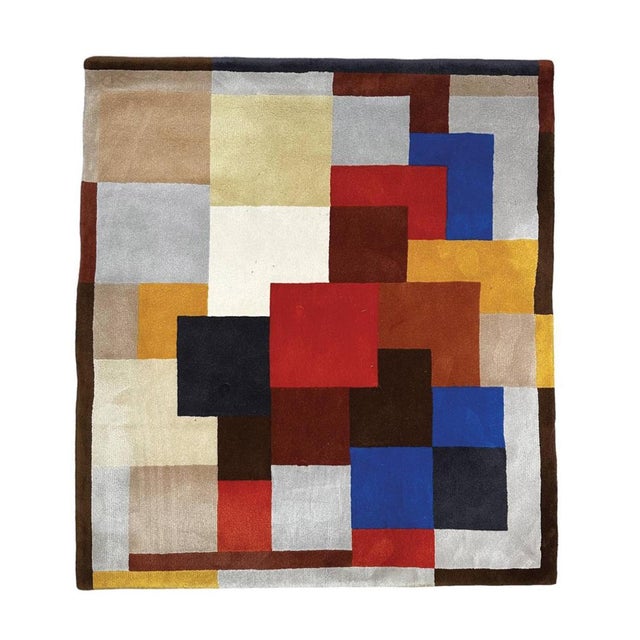 Sonia Delaunay Labyrinth rug (1929) Artcurial edition of 150 copies 100% hand-knotted wool Signed by initials 1980 220 x...