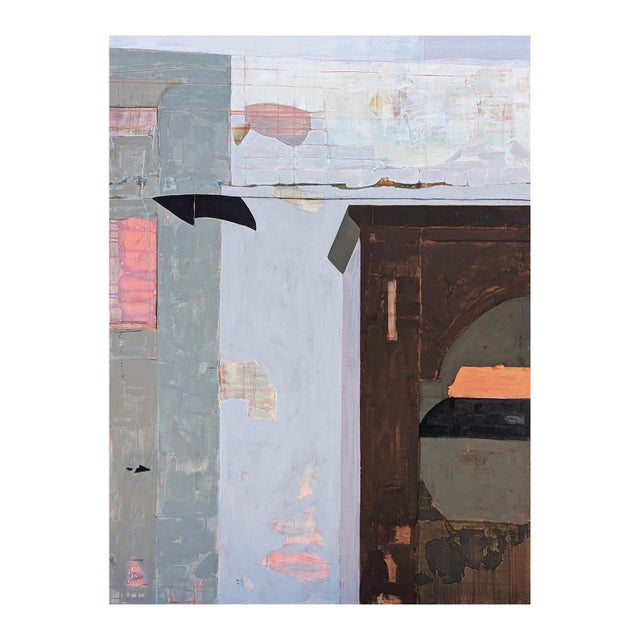 Kristen Anton “Mr. Melville’s Kitchen” Contemporary Pastel Toned Abstract Still Life Painting, 2024 For Sale - Image 4 of 11