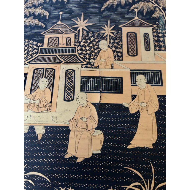 Antique Japanese Lacquered Papier Mâché Tray Table Top For Sale - Image 4 of 6