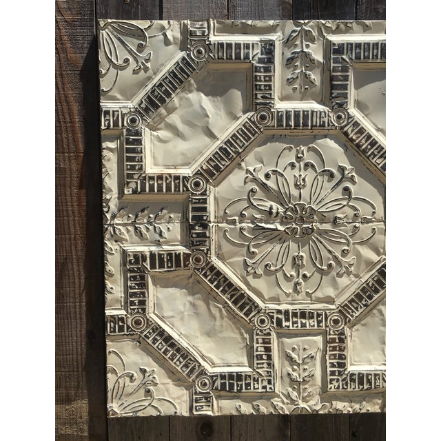 Vintage Rustic Tin Ceiling Tile Wall Art Chairish