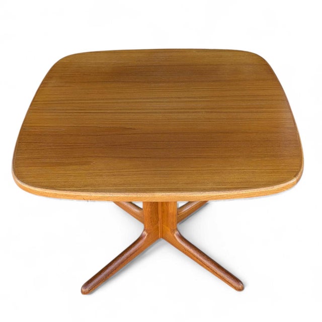 Refinished Scandinavian Modern Teak Square Dining Table, Mid-Century For Sale - Image 15 of 18