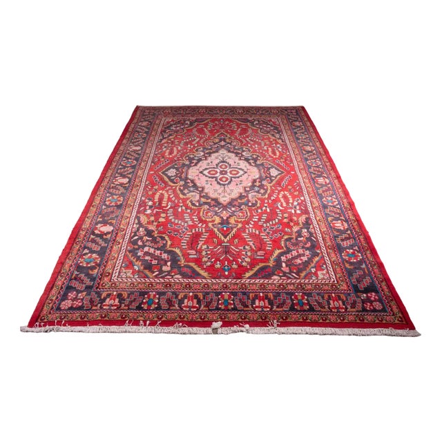 Rectangular Middle Eastern Rug in Pure Wool For Sale