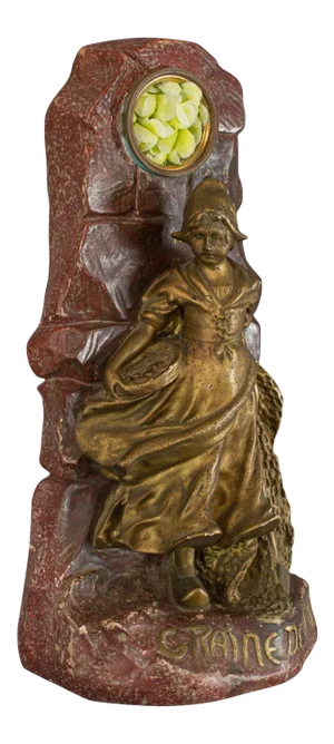 Late 19th Century Art Nouveau Gilt Statue Figurine