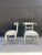1990s Vintage Anglo Indian Floral Embossed Rams Head Dowry Chairs - a Pair For Sale - Image 4 of 11