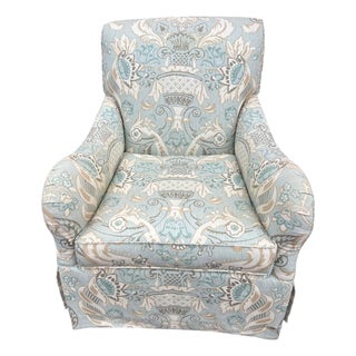 Swivel Rocker Club Chairs in Coastal, Soft Color Palette For Sale