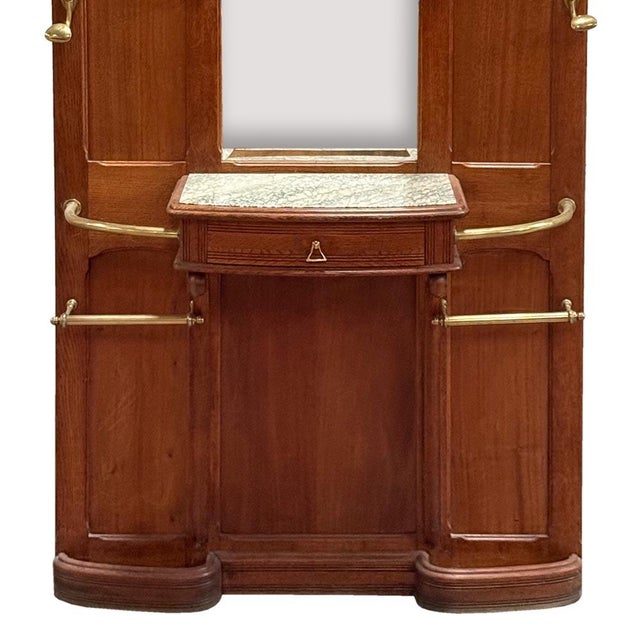 1910s Antique Art Nouveau Hall Hanger Stand, 1910s For Sale - Image 5 of 9