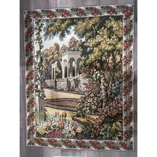 Textile 1990s Lake Como Garden Tapestry For Sale - Image 7 of 7