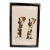 Framed Butterfly Wing Art Featuring Two Figures With Parasols For Sale