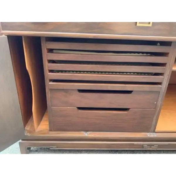 1950s Mid Century Style Modern Buffet Solid Walnut For Sale - Image 5 of 7