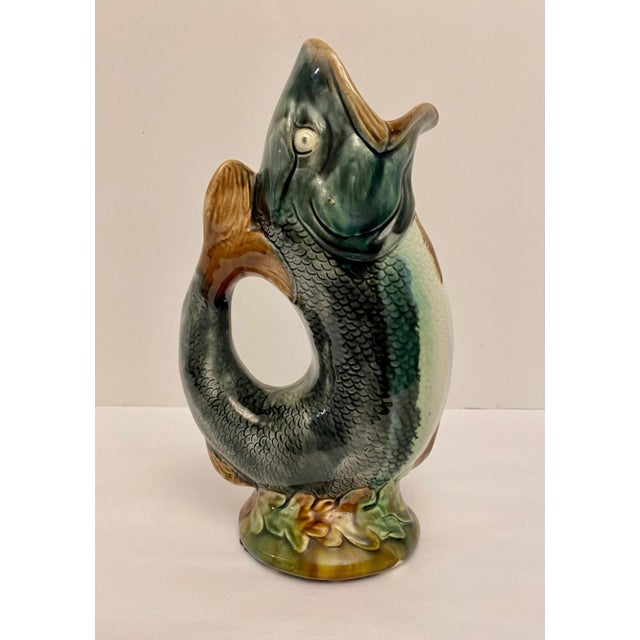 Antique 19th Century Fish Pitcher Jug For Sale - Image 4 of 8