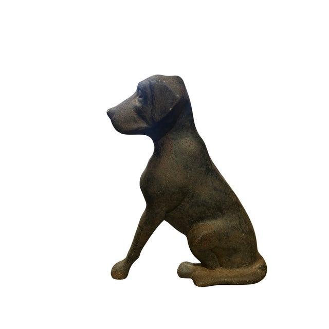 Pair of Early 20th Century Labrador Andirons For Sale - Image 4 of 10