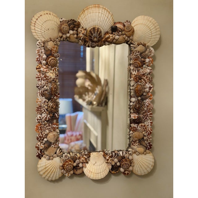 Antique Mirror With Shells For Sale - Image 12 of 12