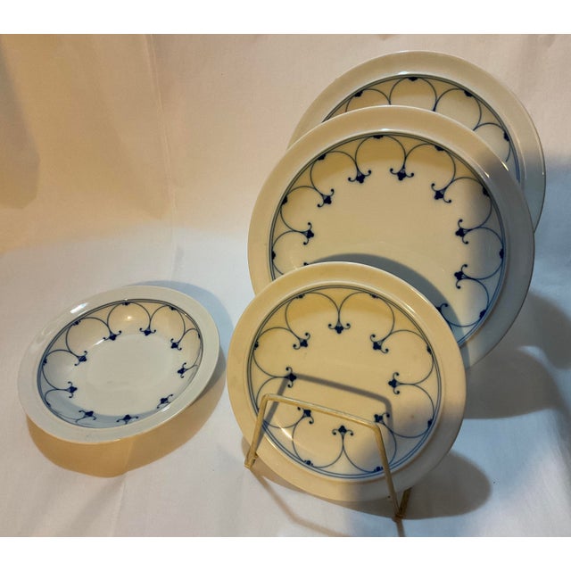 Ceramic New 1980s Exquisite Porcelain With Kiruna Blue-Mittsomer Set 101 Pieces For Sale - Image 7 of 14