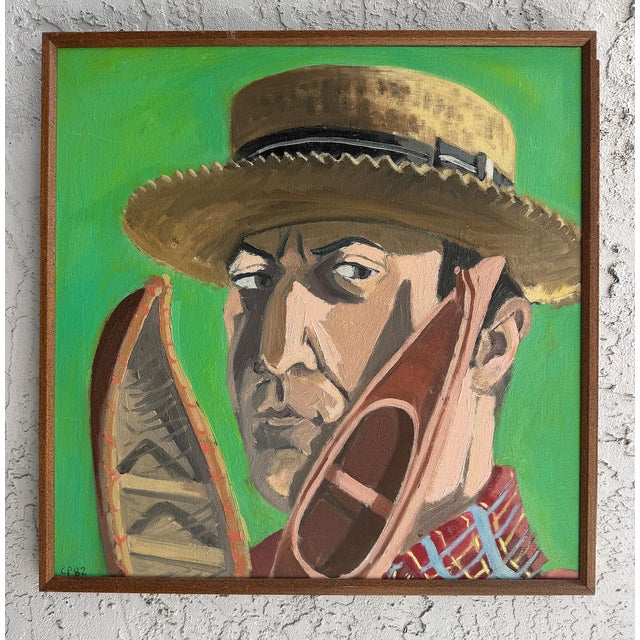 1980s 1980s Charles Parness Group of Four Abstract Self-Portraits For Sale - Image 5 of 11