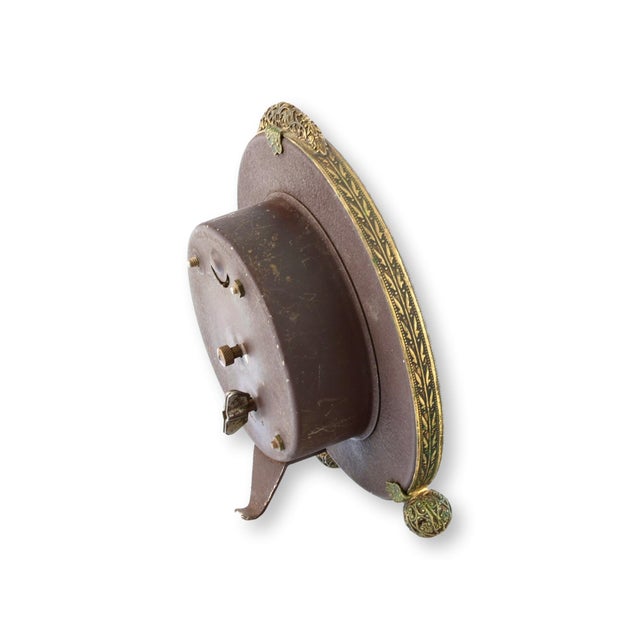 Vintage Filigree Petit Pointe Alarm Clock For Sale - Image 4 of 4