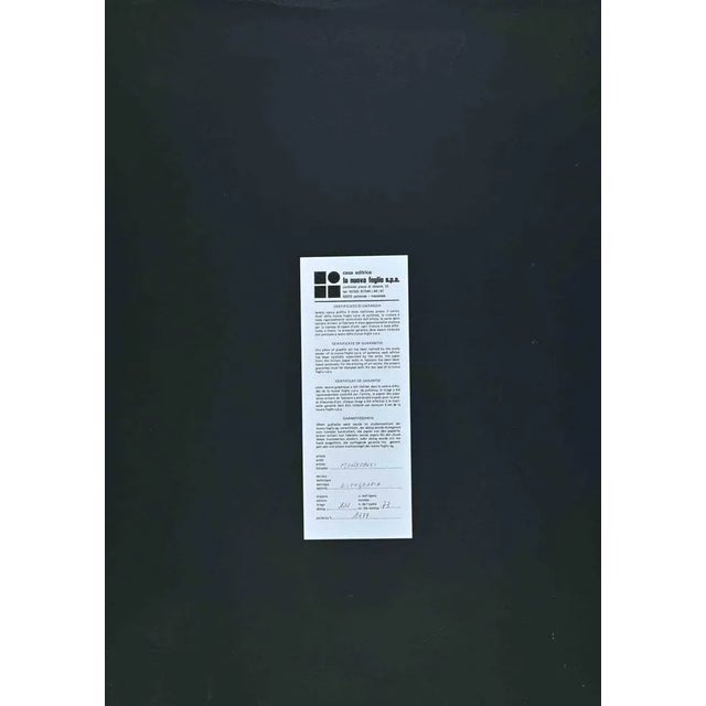 Paradiso is a colored lithograph on paper, realized by the Italian artist Sante Monachesi in 1977. Hand-Signed and...