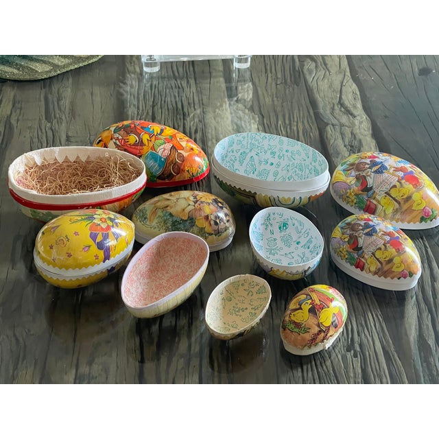 1950s West Germany Easter Eggs Paper Mache Collection For Sale - Image 5 of 9
