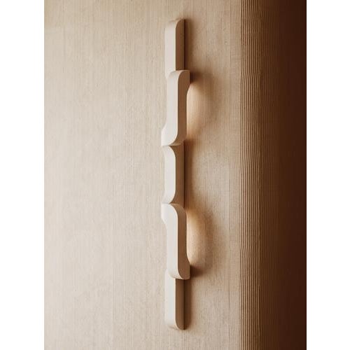 Stone Serpentine Sconce in Saint Raphael Limestone by Farrah Sit For Sale - Image 7 of 10