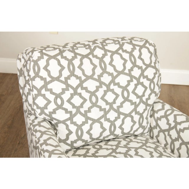 2020s Lee Industries Custom Upholstered Swivel Lounge Chair For Sale - Image 11 of 13