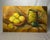 This original oil painting on board depicts mid-century modern traditional rustic still life scene leaning towards...