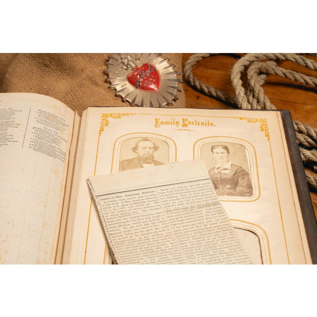 Circa 1870 Victorian Illustrated Ellwood Family Bible With Provenance For Sale - Image 13 of 15