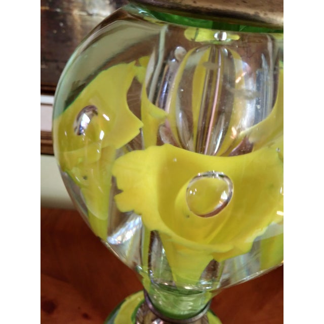 1940s St. Clair Art Glass Paperweight Lamp Chairish