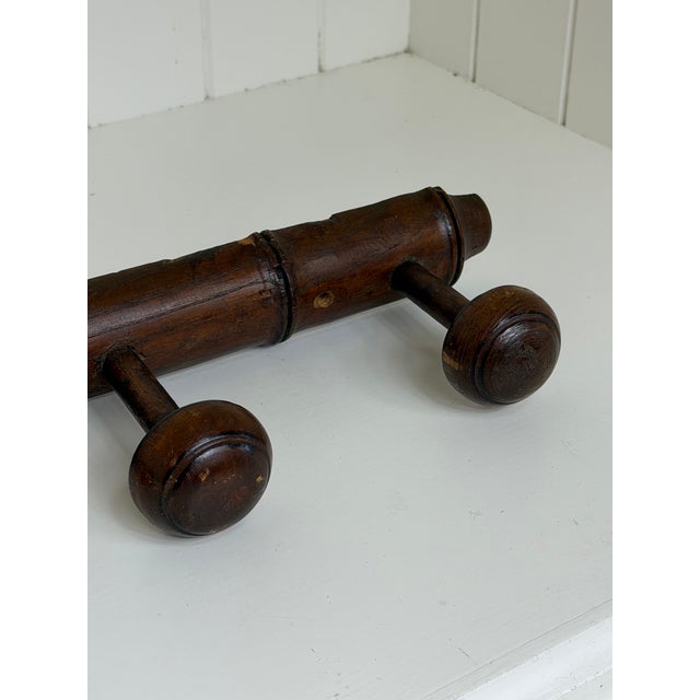 Antique Faux Bamboo Five Peg Coat Rack, Circa 1900 For Sale - Image 10 of 12