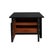 1990s Chinese Distressed Black Lacquer 2 Doors Simple Credenza Table Cabinet For Sale - Image 5 of 5