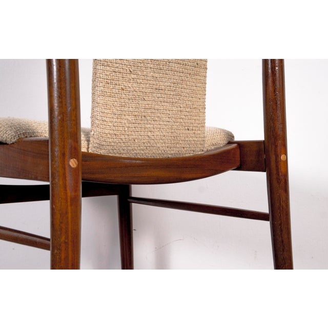 Mid-Century American Nutwood Dining Chairs, 1970s, Set of 6 For Sale - Image 9 of 16